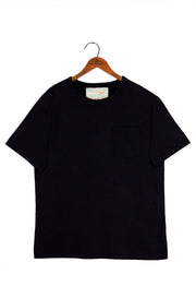 The 50/50 Shirt - POCKET TEE - Piece Dyed Black