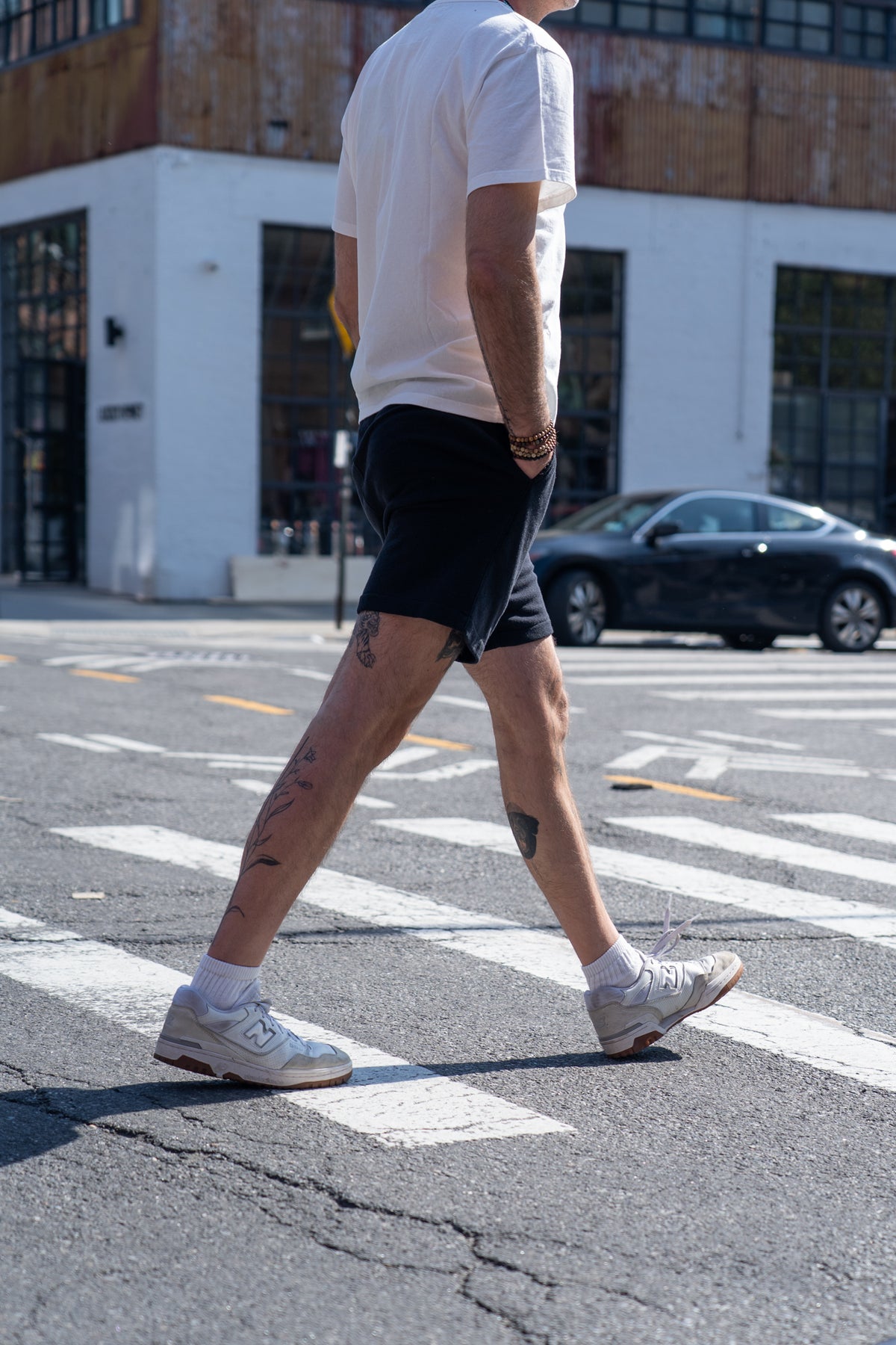 The Standard Short Upcycled Cotton Terry  - Creek Pebble Grey