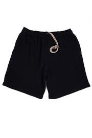 The Standard Short Upcycled Cotton Terry  - Black