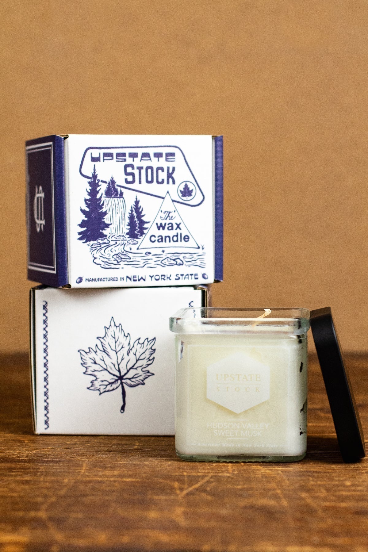 Sawkill Greenleaf - NY Made Coconut Wax Candle - Clear
