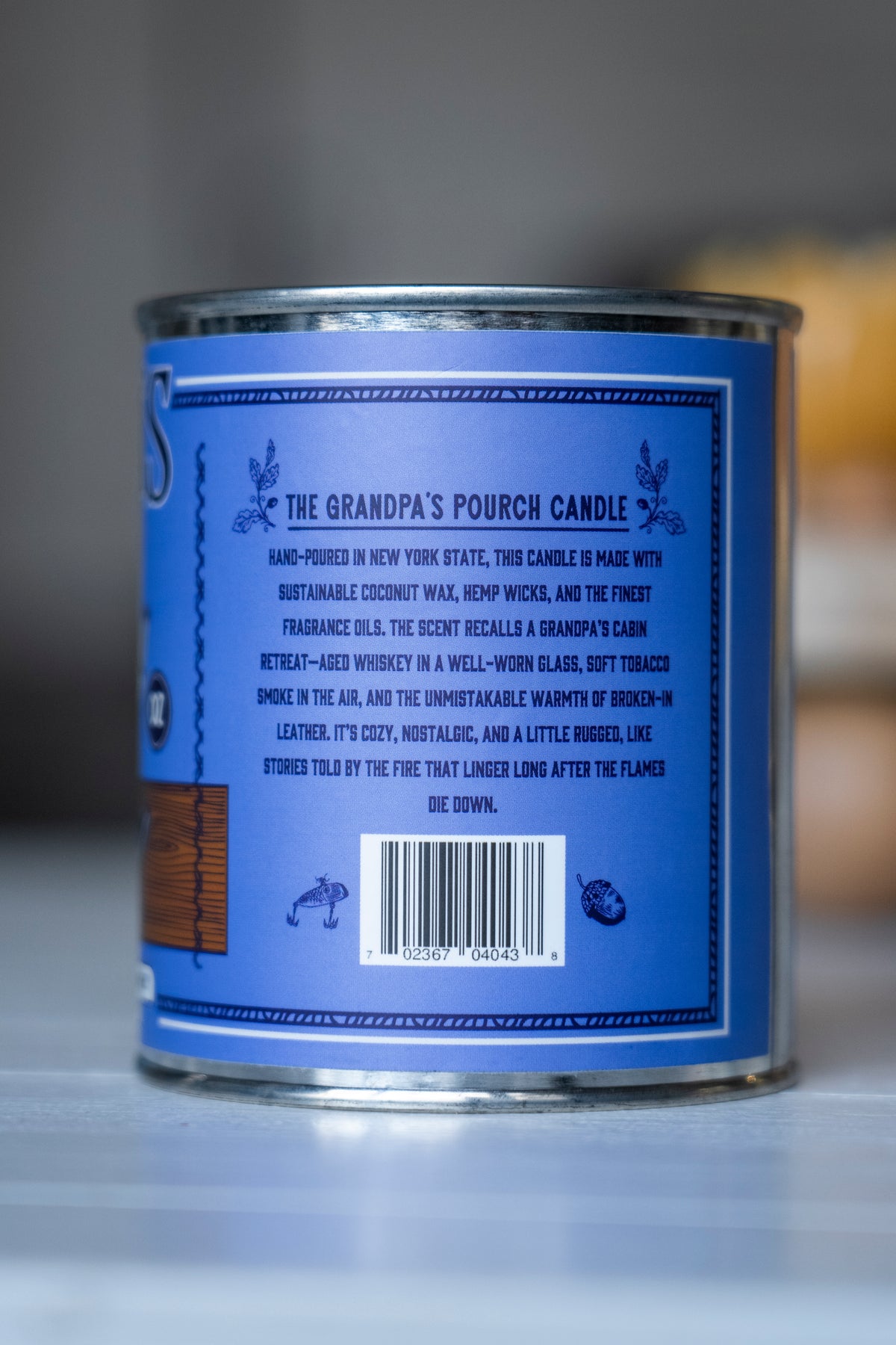 Grandpa's Cabin Paint Can Coconut Wax Candle