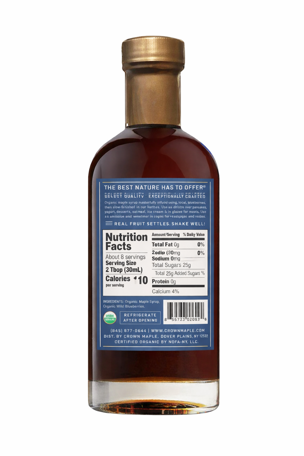 Crown Maple - Organic Blueberry Maple Syrup 250ML