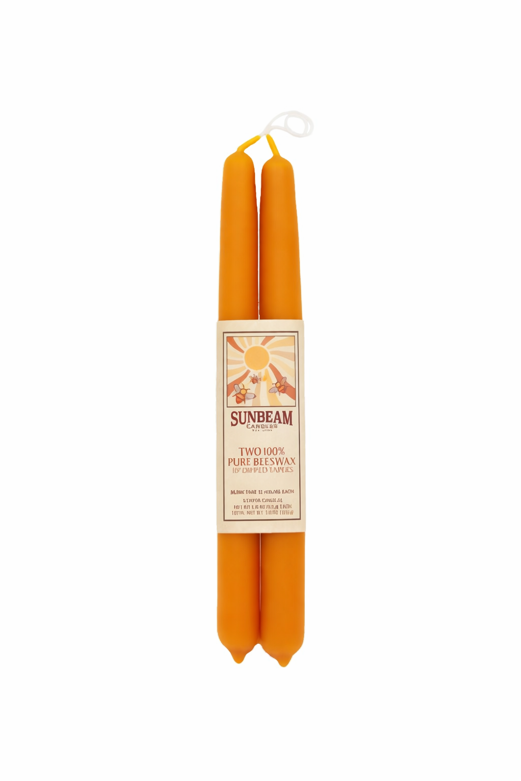 Sunbeam Beeswax Candles - Apricot