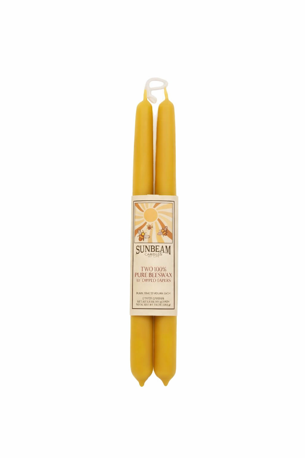 Sunbeam Beeswax Candles - Natural Beeswax