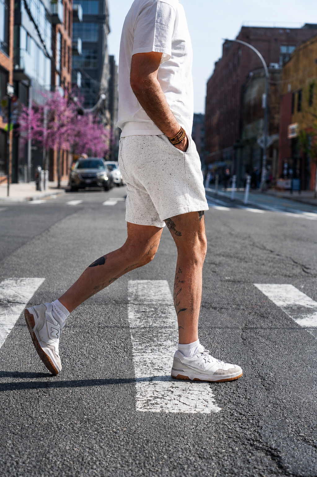 The Standard Short Upcycled Cotton Terry  - LIMITED EDITION Salt & Pepper