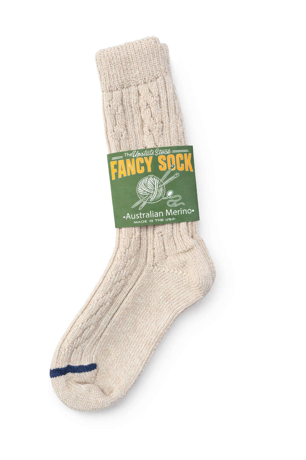 The Merino Fancy Sock  - LIGHT HEMP