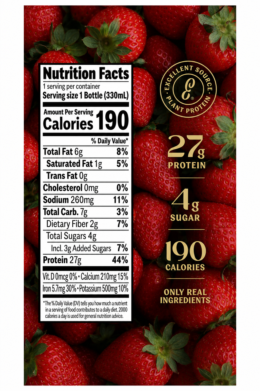 Elmhurst 1925 - Clean Protein Strawberries & Cream 4 PACK