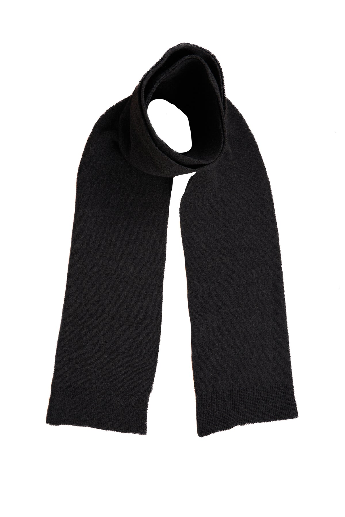 Charcoal Merino Wool and Recycled PET Everyday Scarf