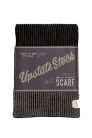 Grey Tweed Ragg Wool Scarf