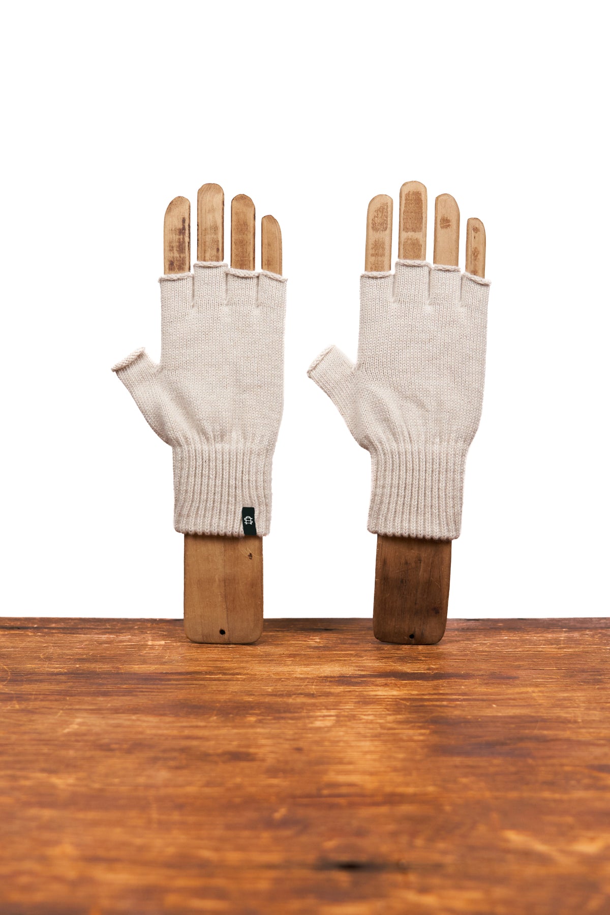 Mushroom Merino Wool and Recycled PET Fingerless Gloves