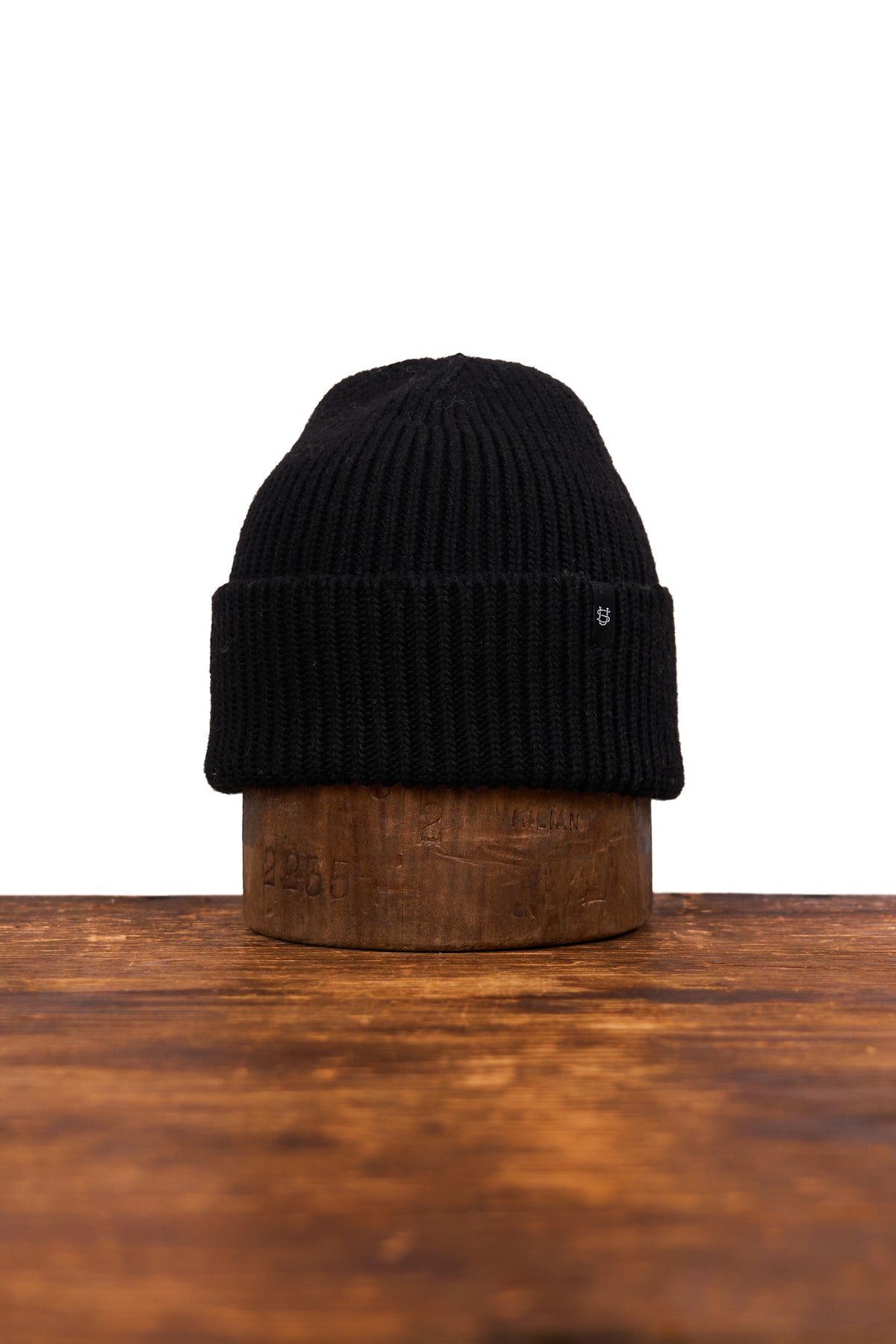 Black Merino Wool and Recycled RPET "In The City" Beanie