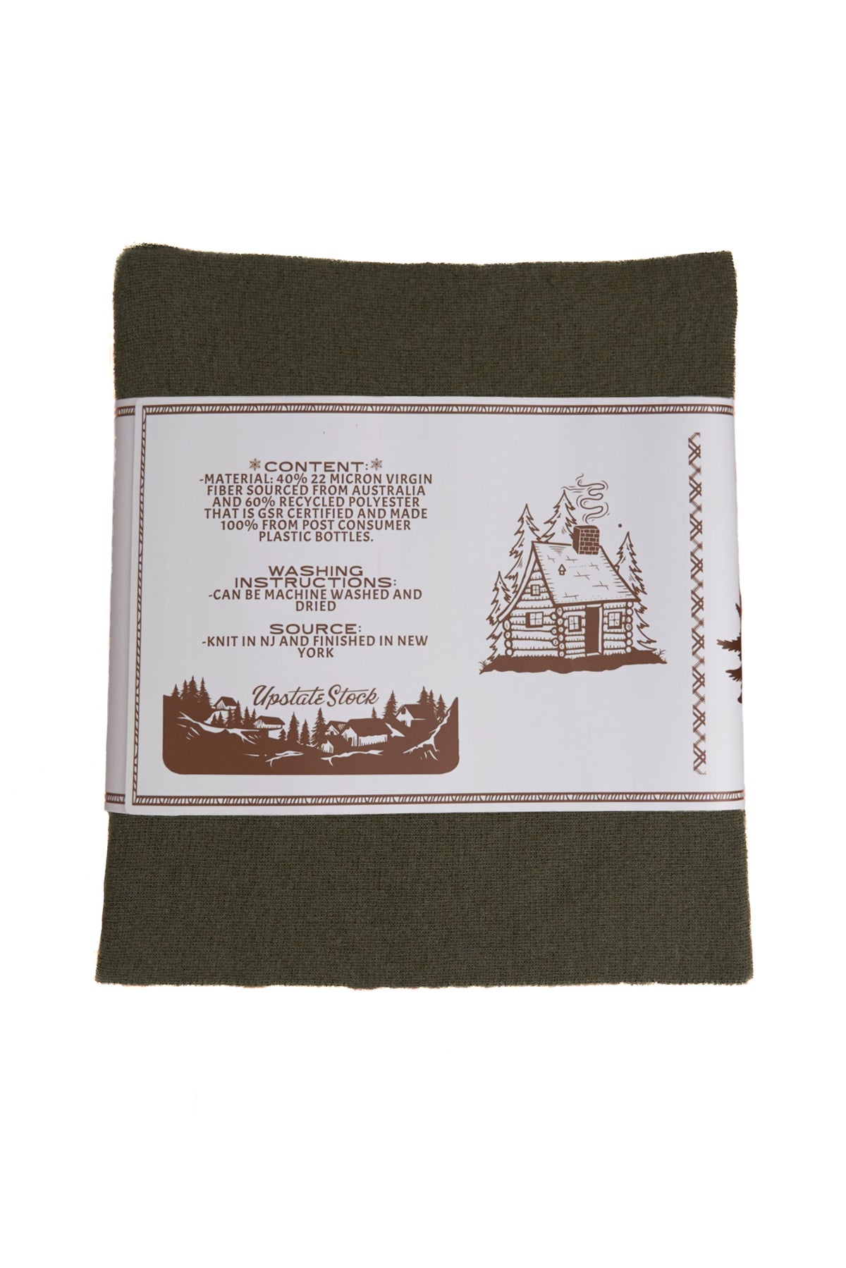 Brunswick Green Merino Wool and Recycled PET Everyday Scarf