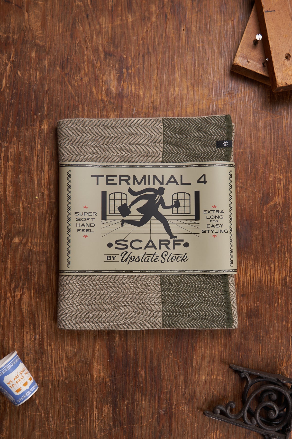 Brunswick Green Merino Wool and Recycled PET - Terminal 4 Scarf