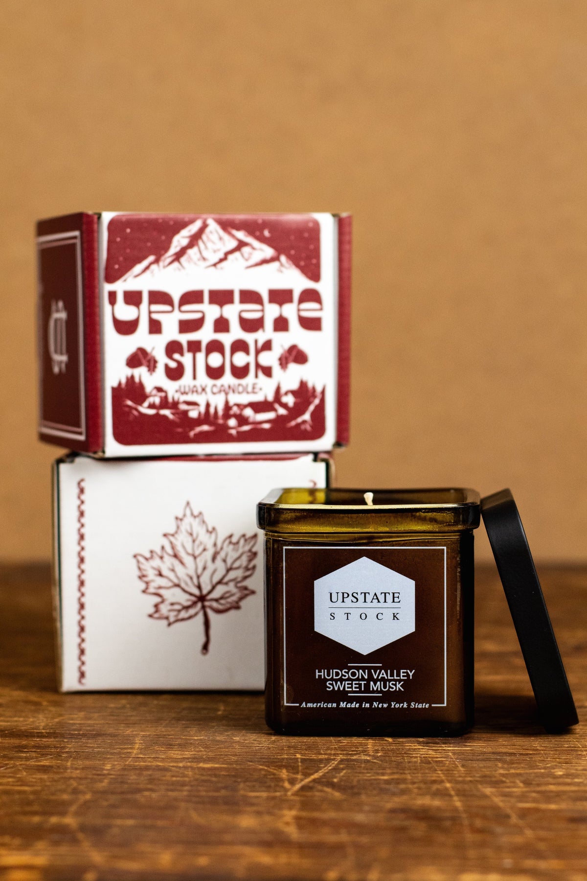 Sawkill Greenleaf - NY Made Coconut Wax Candle - Amber