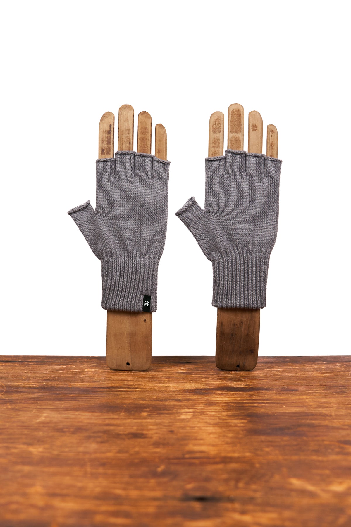 Steel Merino Wool and Recycled PET Fingerless Gloves