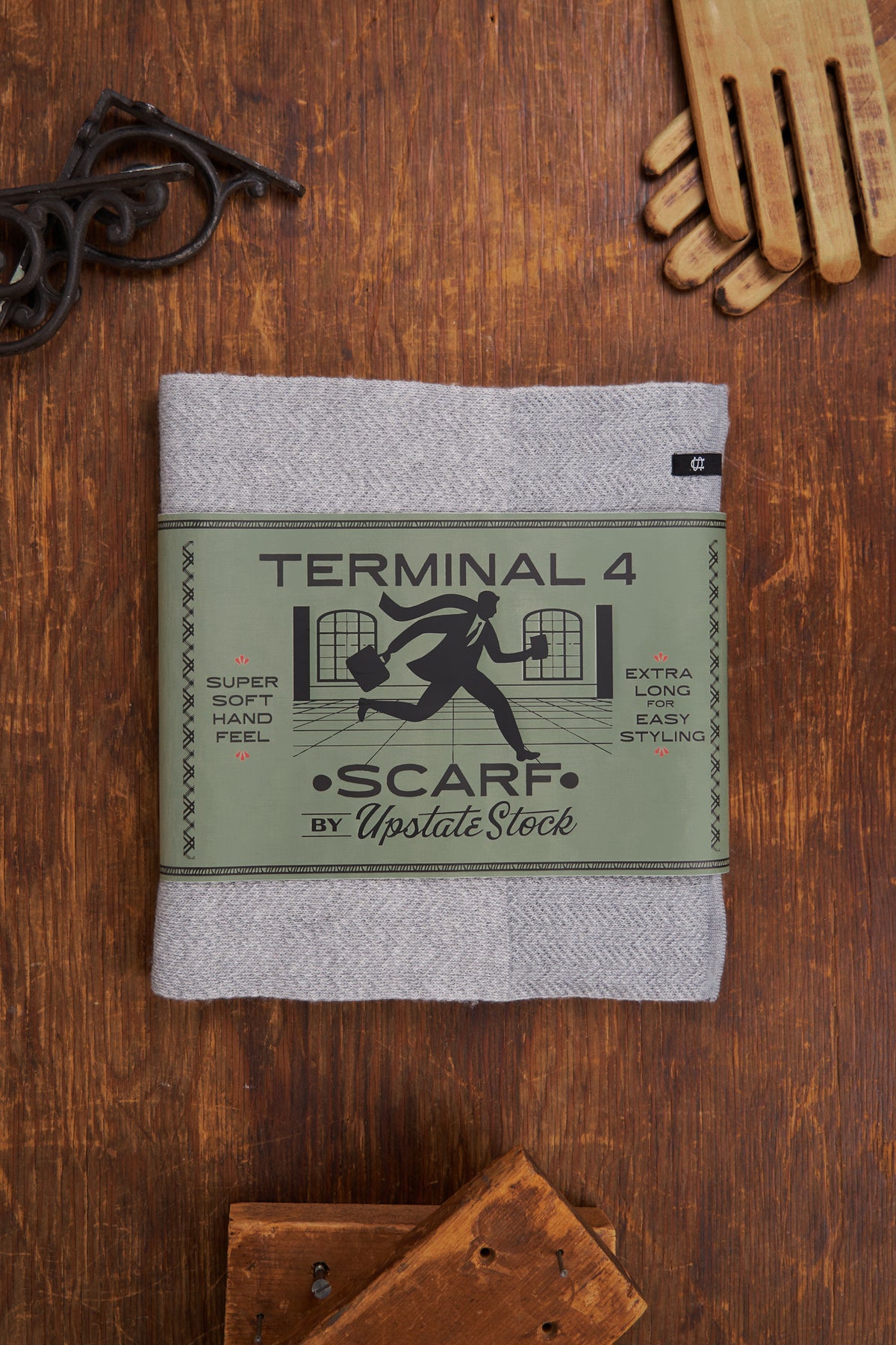 Cloud Merino Wool and Recycled PET Terminal 4 Scarf
