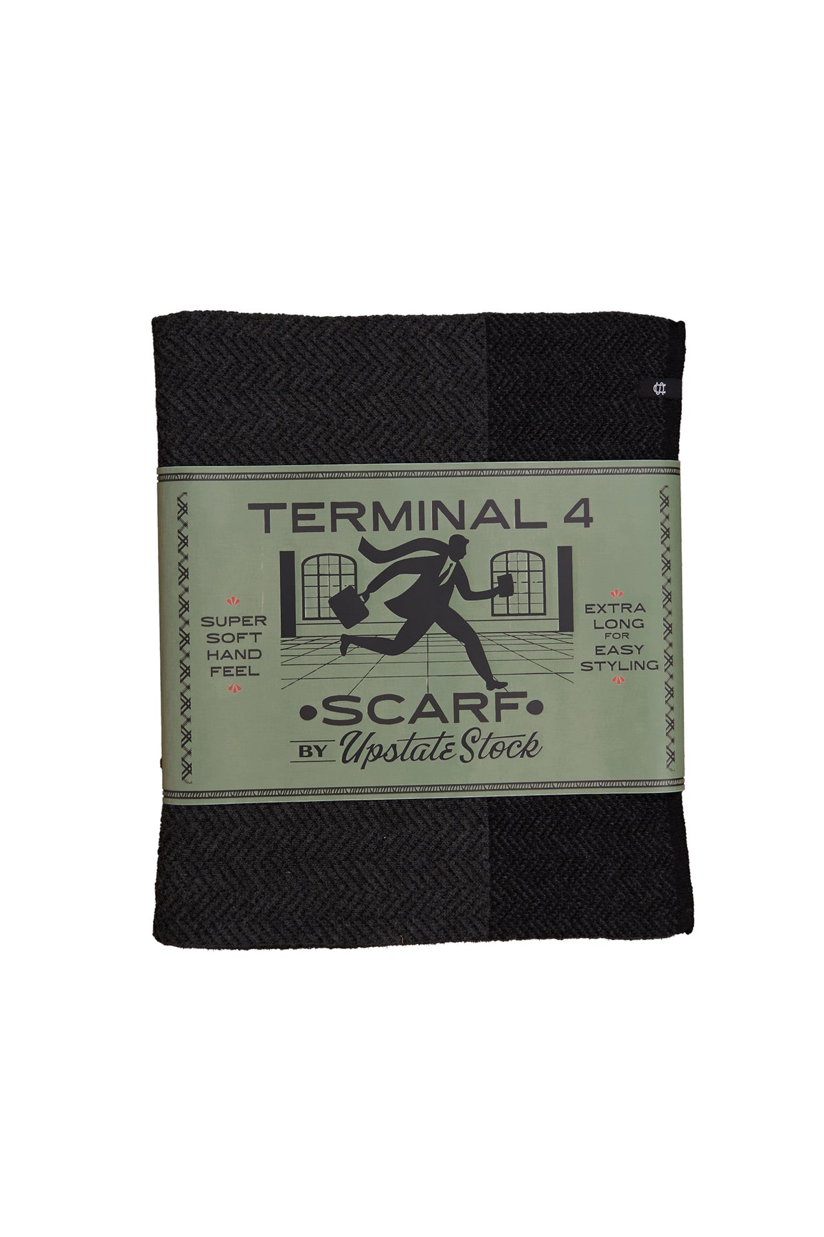 Charcoal Merino Wool and Recycled PET - Terminal 4 Scarf
