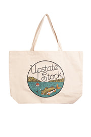 Large Tote Bag - I'd Rather be Fishin'