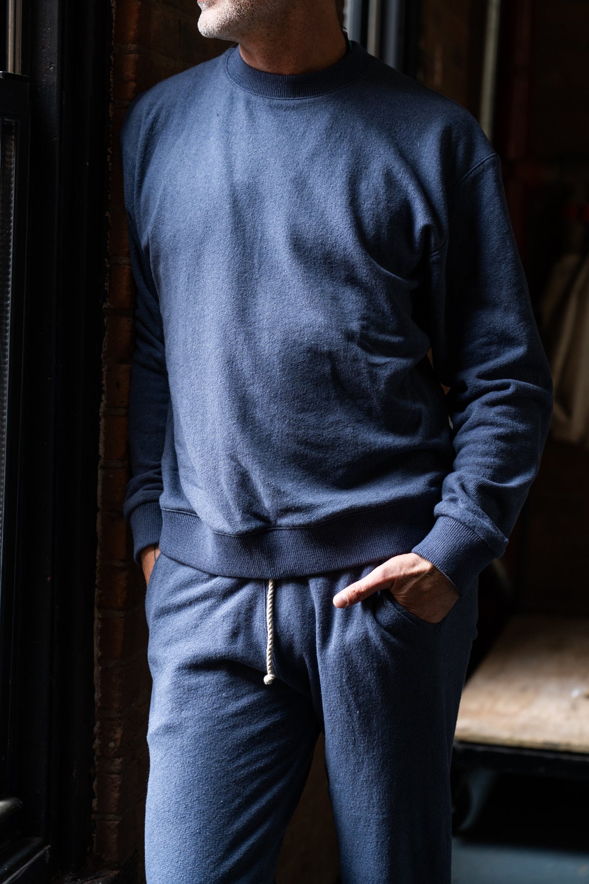 The Cragsmoor Upcycled Cotton Lightweight Terry Sweatpants - Quarry