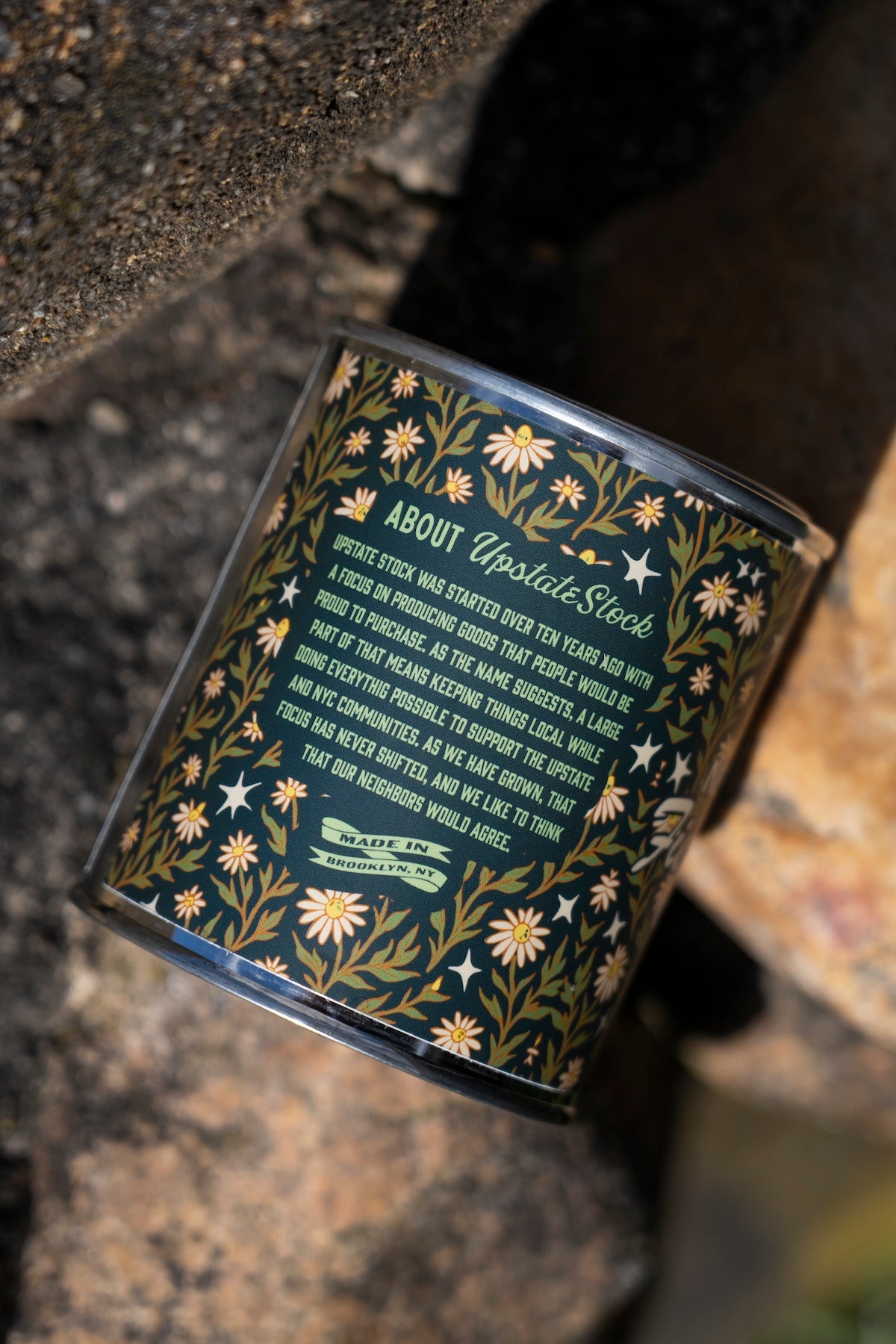 Field Flowers Paint Can Coconut Wax Candle