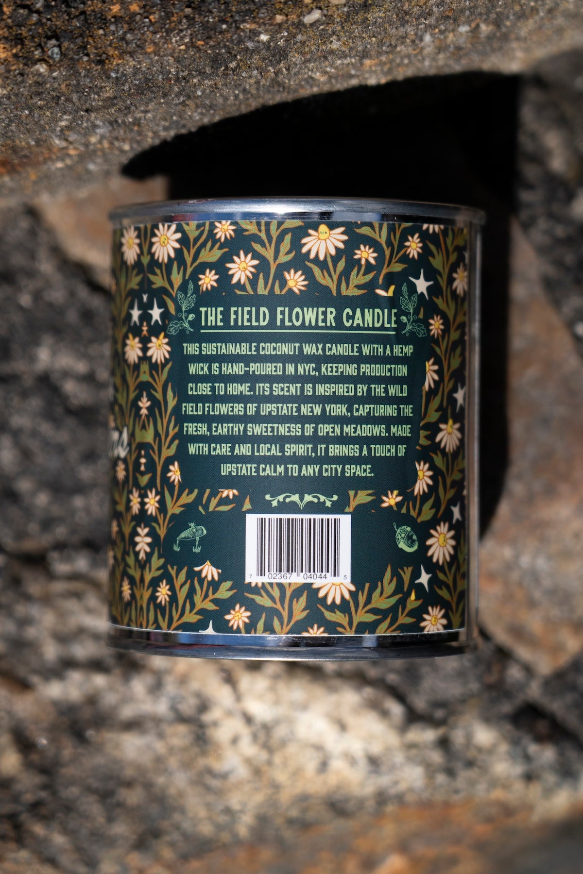 Field Flowers Paint Can Coconut Wax Candle