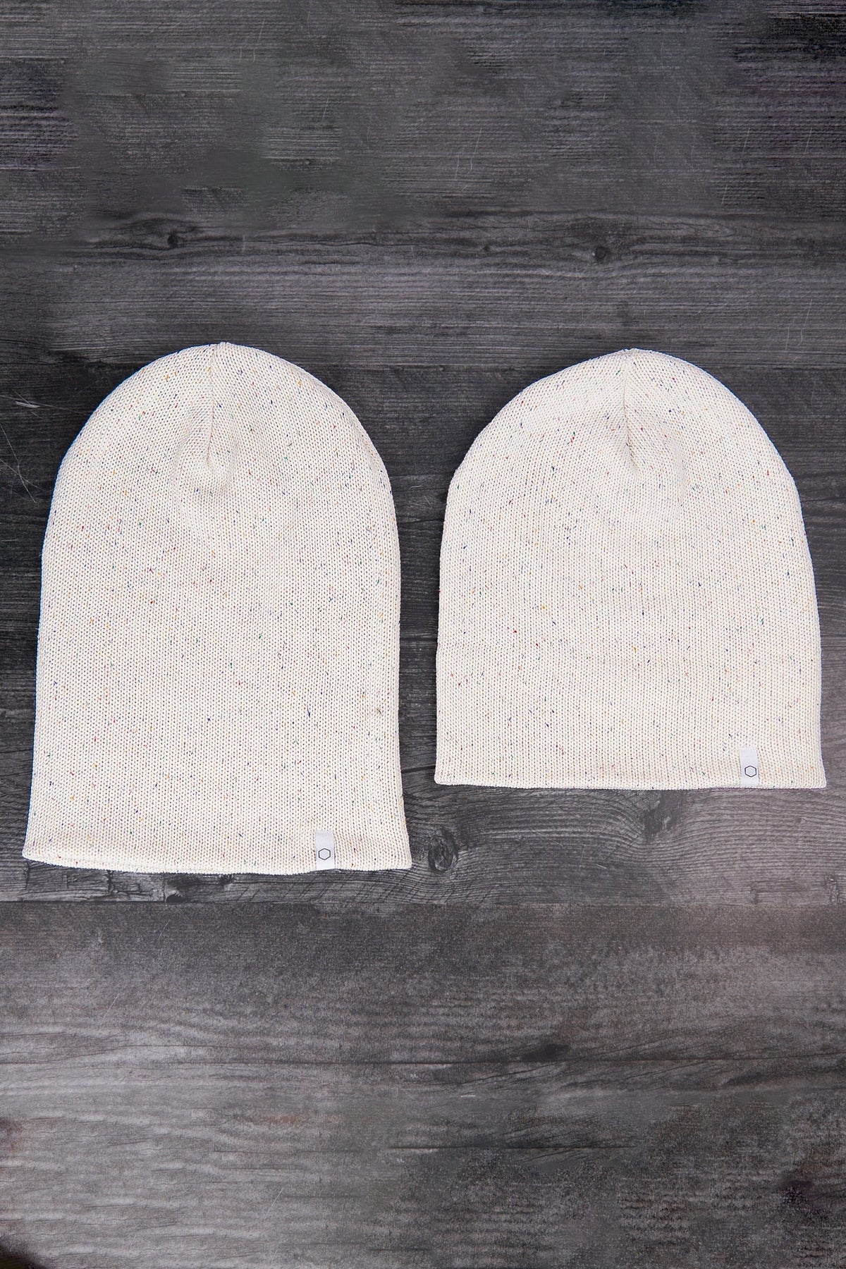 Salt & Pepper Easy Fit Upcycled Cotton Beanie - S/M and L/XL