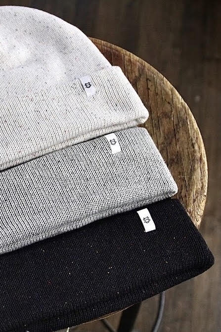Blackout Easy Fit Fine Gauge Upcycled Cotton Beanie - S/M and L/XL