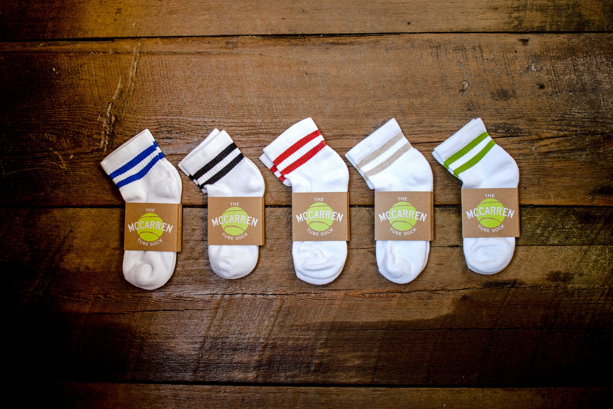 The McCarren Tube Sock - 3/4 Length - Multi 6-Pack