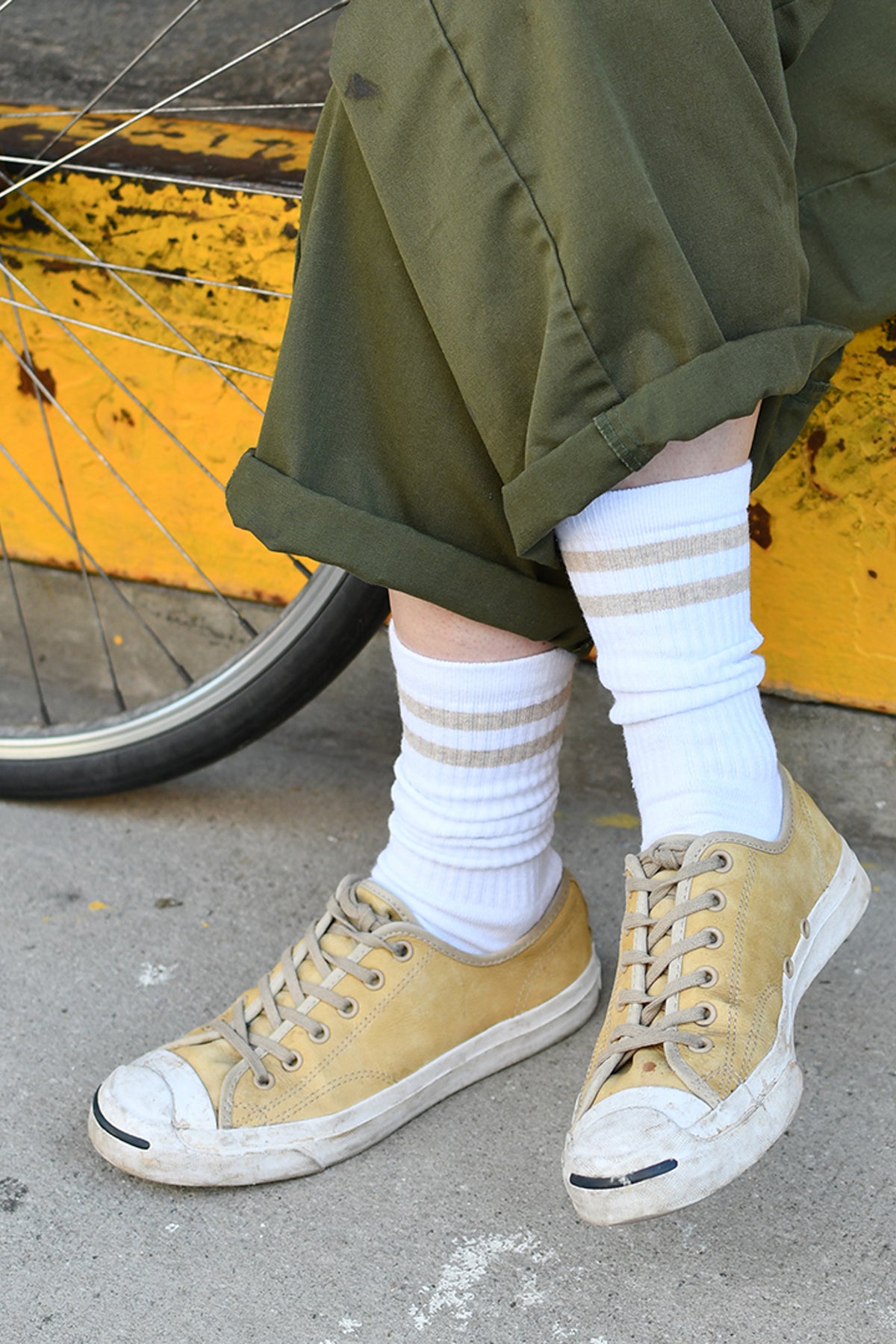 The McCarren Tube Sock - Navy Stripe
