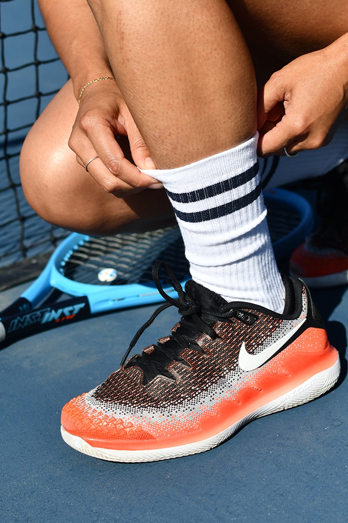 The McCarren Tube Sock - Navy Stripe